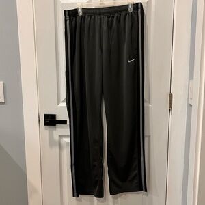 Nike Men’s XL Black Track Pants Athletic Side Stripe Swoosh Logo